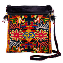 Load image into Gallery viewer, Iroki Embroidered Traditional Silk Sling in Warm Palette - Iroki Summer Garden | NOVICA