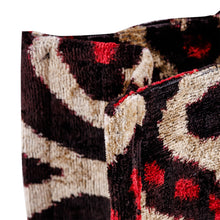 Load image into Gallery viewer, Classic-Patterned Beige and Red Silk Velvet Handle Bag - Luxurious World | NOVICA