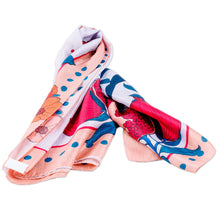 Load image into Gallery viewer, Hand-Woven 100% Silk Scarf with Pomegranate & Floral Motifs - Pomegranate Magic | NOVICA