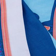 Load image into Gallery viewer, Hand-Woven 100% Silk Square Scarf with Floral & Leaf Motifs - Modern Garden | NOVICA