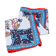 Load image into Gallery viewer, Hand-Woven 100% Silk Vine and Floral-Themed Square Scarf - Chic Patterns | NOVICA