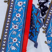 Load image into Gallery viewer, Hand-Woven 100% Silk Vine and Floral-Themed Square Scarf - Chic Patterns | NOVICA