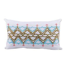 Load image into Gallery viewer, Traditional Tajik Embroidered Suzani Cotton Cushion Cover - Tajik Style | NOVICA