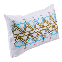 Load image into Gallery viewer, Traditional Tajik Embroidered Suzani Cotton Cushion Cover - Tajik Style | NOVICA