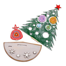 Load image into Gallery viewer, Handcrafted Pomegranate Pine Tree Walnut Wood Home Accent - Magical Pine | NOVICA