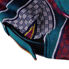 Load image into Gallery viewer, Handmade Janda Patterned Multicolor Cotton Baseball Cap - Intrepid Royal | NOVICA
