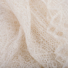 Load image into Gallery viewer, Handwoven Soft 100% Cashmere Wool Scarf in Ivory - Heaven's Act | NOVICA