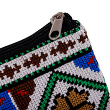 Load image into Gallery viewer, Embroidered Floral and Geometric Patterned Cosmetic Bag - Unique Flowers | NOVICA