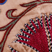 Load image into Gallery viewer, Traditional Peacock-Themed Embroidered Silk Pillow Sham - Noble Glory | NOVICA