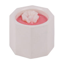 Load image into Gallery viewer, Pink Plaster Tealight Candleholder and Tray Set (3 Pieces) - Pink Fragrance | NOVICA