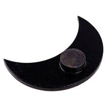 Load image into Gallery viewer, Lacquered Hand-Painted Papier Mache Crescent Moon Magnet - Spectacular Crescent | NOVICA
