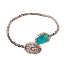 Load image into Gallery viewer, Traditional Polished Natural Turquoise Pendant Bracelet - Joyful Hope | NOVICA