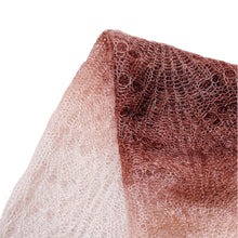 Load image into Gallery viewer, Handwoven Soft 100% Cashmere Wool Scarf in Brown and White - Earth's Act | NOVICA