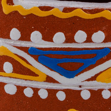 Load image into Gallery viewer, Hand-Painted Minaret-Shaped Porcelain Tealight Candleholder - A Light in the Minaret | NOVICA