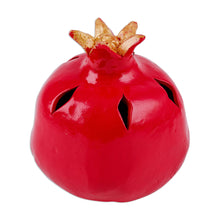 Load image into Gallery viewer, Handcrafted Faience Pomegranate-Themed Porcelain Figurine - Little Hope of Passion | NOVICA