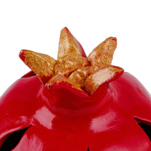 Load image into Gallery viewer, Handcrafted Faience Pomegranate-Themed Porcelain Figurine - Little Hope of Passion | NOVICA