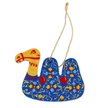 Load image into Gallery viewer, Painted Lacquered Camel-Shaped Walnut Wood Ornament - Classic Camel | NOVICA
