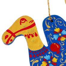Load image into Gallery viewer, Painted Lacquered Camel-Shaped Walnut Wood Ornament - Classic Camel | NOVICA