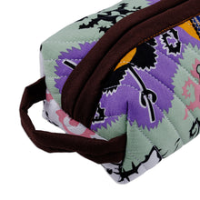 Load image into Gallery viewer, Handmade Cotton Cosmetic Bag with Handle and Ikat Patterns - Dreamy Designs | NOVICA