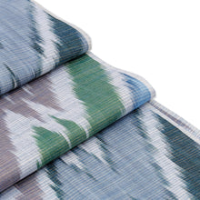 Load image into Gallery viewer, Chevron-Inspired Handmade Colorful Fringed Cotton Ikat Scarf - Rays of Grace | NOVICA