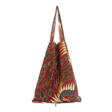 Load image into Gallery viewer, Handcrafted Batik Cotton Shopping Tote Bag - Surakarta Legacy | NOVICA
