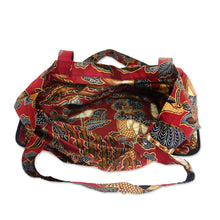 Load image into Gallery viewer, Handcrafted Batik Cotton Shopping Tote Bag - Surakarta Legacy | NOVICA