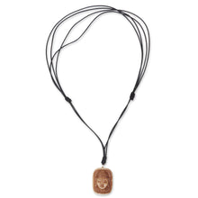 Load image into Gallery viewer, Artisan Crafted Bone Pendant Necklace of Buddha Head - Buddha Head III | NOVICA