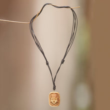 Load image into Gallery viewer, Artisan Crafted Bone Pendant Necklace of Buddha Head - Buddha Head III | NOVICA