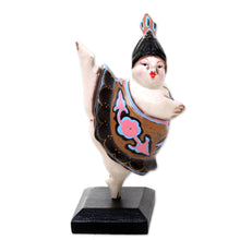 Load image into Gallery viewer, Artisan Crafted Wood Ballerina Statuette from Bali - Ballet Dancer III | NOVICA