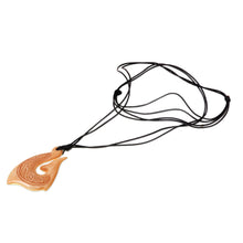 Load image into Gallery viewer, Hand Made Cow Bone Pendant Necklace from Indonesia - Traditional Fishing Hook | NOVICA