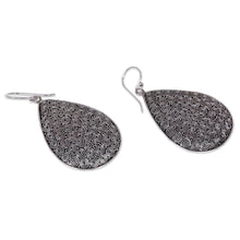 Load image into Gallery viewer, Buddha Theme Sterling Silver Earrings Handcrafted in Bali - Buddha's Curls | NOVICA