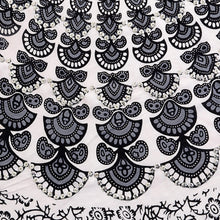 Load image into Gallery viewer, Handmade Batik Indonesian Sarong in Black and White - White Sun | NOVICA