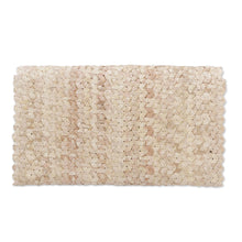Load image into Gallery viewer, Handmade Ivory Palm Leaf Clutch Handbag from Java - Trance in Ivory | NOVICA