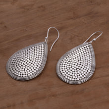 Load image into Gallery viewer, Sterling Silver Teardrop Dangle Earrings from Indonesia - Disco Party | NOVICA