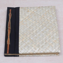 Load image into Gallery viewer, Pandan Leaf Woven Journal with 100 Rice Straw Pages - Weaver Wonder | NOVICA