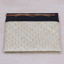 Load image into Gallery viewer, Pandan Leaf Woven Journal with 100 Rice Straw Pages - Weaver Wonder | NOVICA