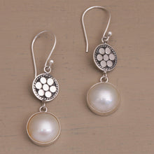 Load image into Gallery viewer, Cultured Mabe Pearl and Sterling Silver Earrings - Over the Moon | NOVICA