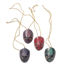 Load image into Gallery viewer, Hand Carved Wadang Wood Panang Warrior Ornaments (Set of 4) - Parang Warriors (set of 4) | NOVICA