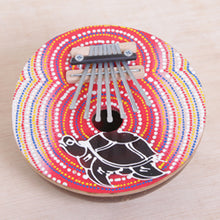 Load image into Gallery viewer, Handmade Coconut Shell and Wood Turtle Kalimba Thumb Piano - Joyous Turtle | NOVICA