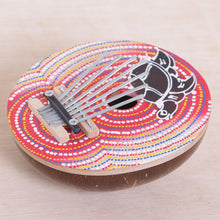 Load image into Gallery viewer, Handmade Coconut Shell and Wood Turtle Kalimba Thumb Piano - Joyous Turtle | NOVICA