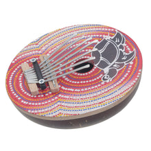 Load image into Gallery viewer, Handmade Coconut Shell and Wood Turtle Kalimba Thumb Piano - Joyous Turtle | NOVICA