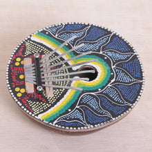 Load image into Gallery viewer, Handmade Coconut Shell and Wood Kalimba Thumb Piano - Early to Rise | NOVICA