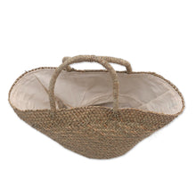 Load image into Gallery viewer, Handmade Natural Fiber Tote Handbag from Bali - Natural Style | NOVICA
