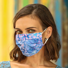 Load image into Gallery viewer, 4 Pleated Abstract Cotton Print 2-Layer Face Masks - Capricious Color | NOVICA