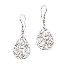 Load image into Gallery viewer, Dragonfly Sterling Silver Earrings from Bali - Dragonfly Breeze | NOVICA
