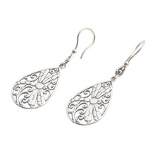Load image into Gallery viewer, Dragonfly Sterling Silver Earrings from Bali - Dragonfly Breeze | NOVICA