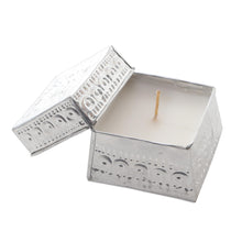 Load image into Gallery viewer, Handmade Aluminum Tinned Beeswax Candles (Set of 3) - Evening Glow | NOVICA