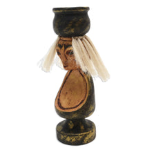Load image into Gallery viewer, Handmade Albesia Wood Grandmother Statuette - Caring Grandmother | NOVICA