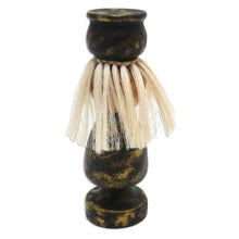 Load image into Gallery viewer, Handmade Albesia Wood Grandmother Statuette - Caring Grandmother | NOVICA