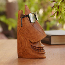 Load image into Gallery viewer, Hand Crafted Jempinis Wood Eyeglass Holder - Make a Spectacle | NOVICA